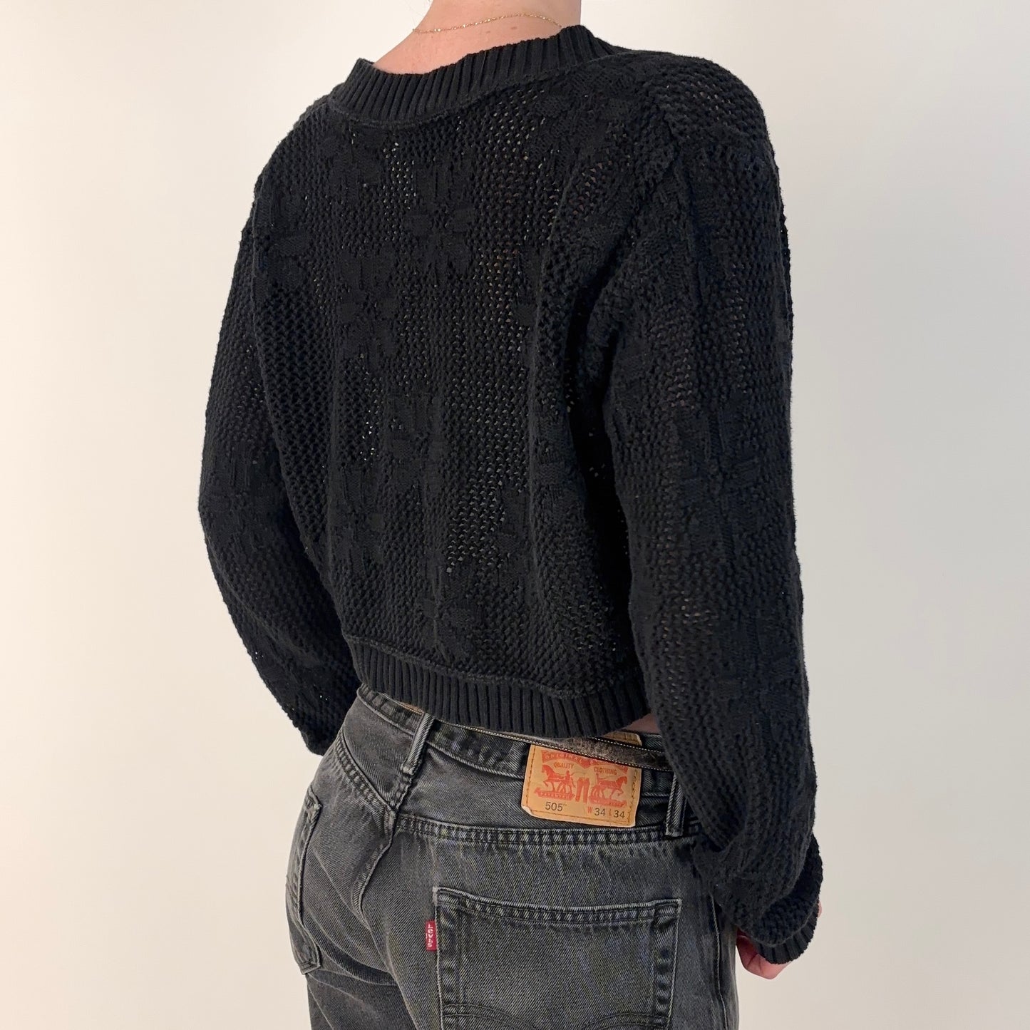 Vintage Knit Bolero Top - S