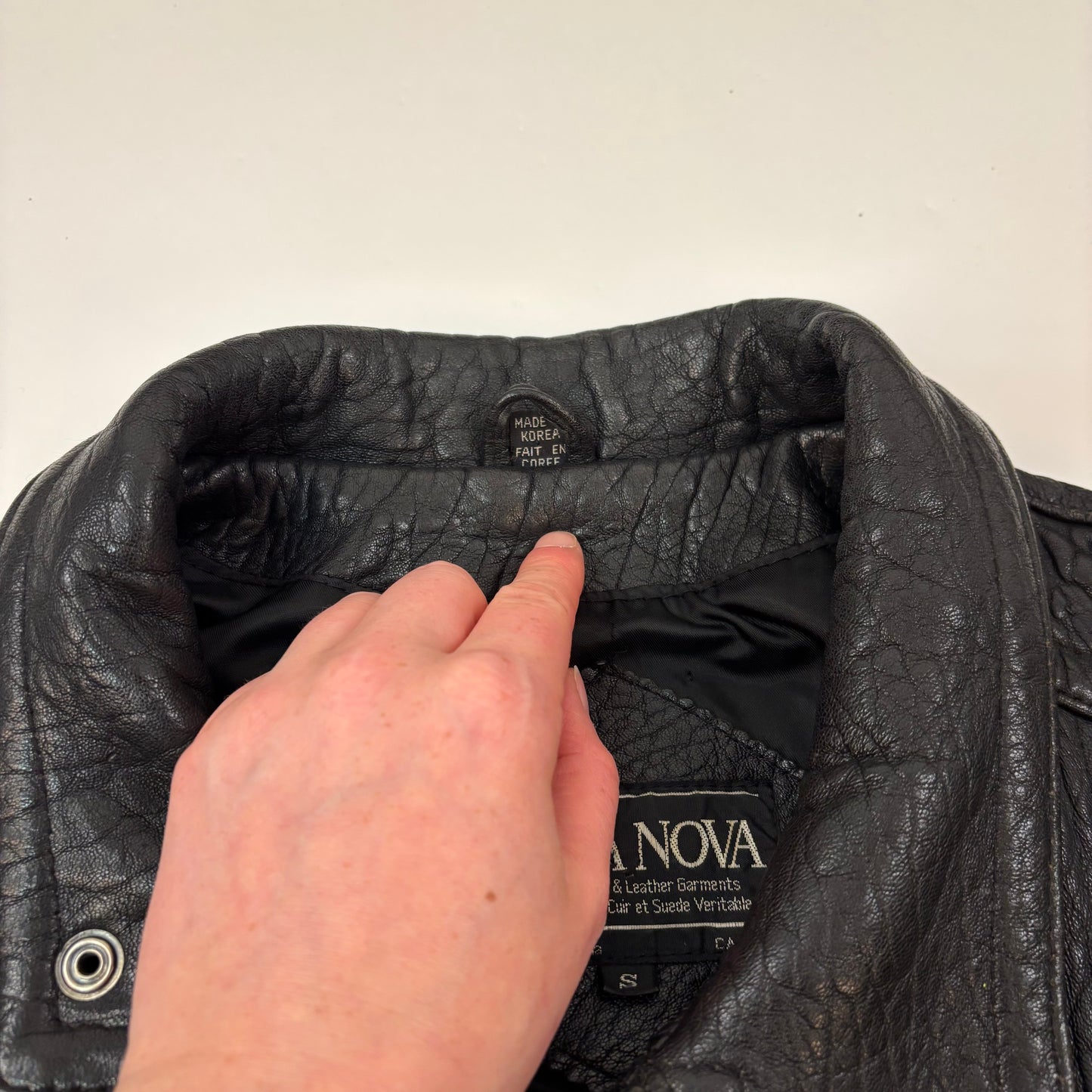 Vintage Pebble Leather Jacket - S/L