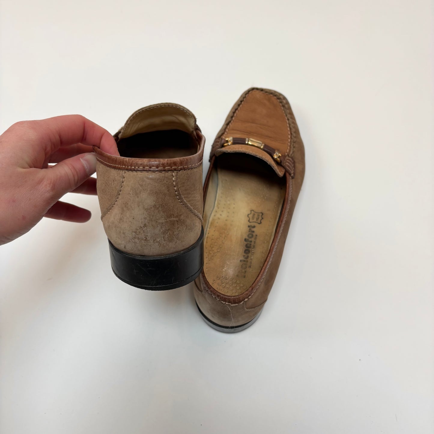 Vintage Brown Leather Loafers - 6.5