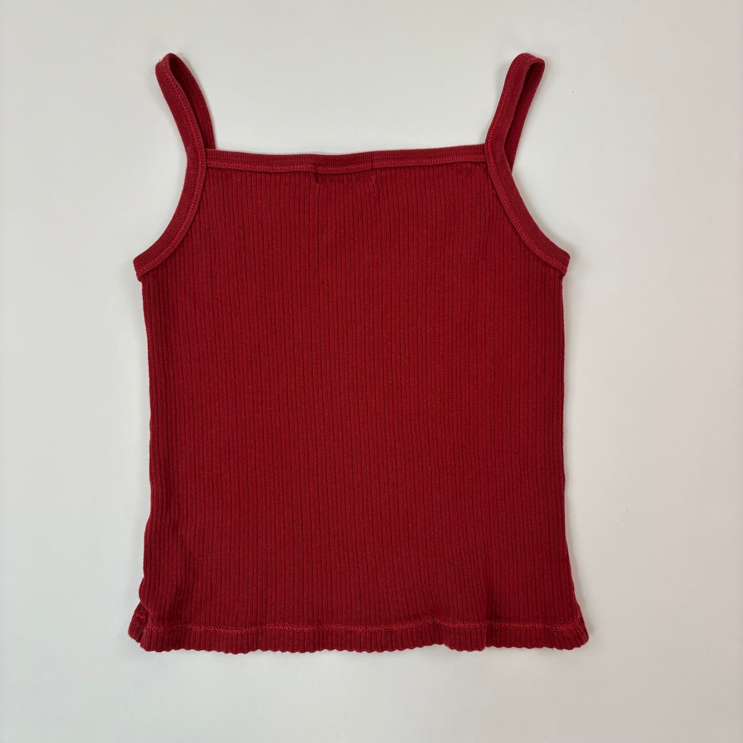 Vintage Ribbed Red Tank - XS/S