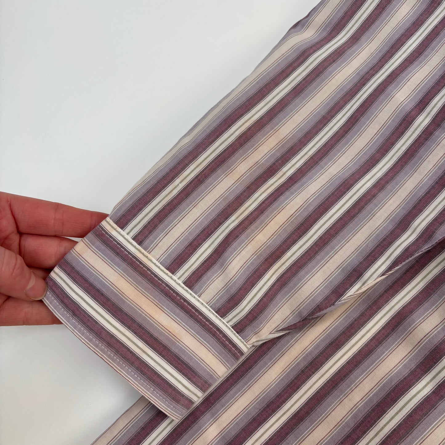 Vintage Stripe Button Up Top - M