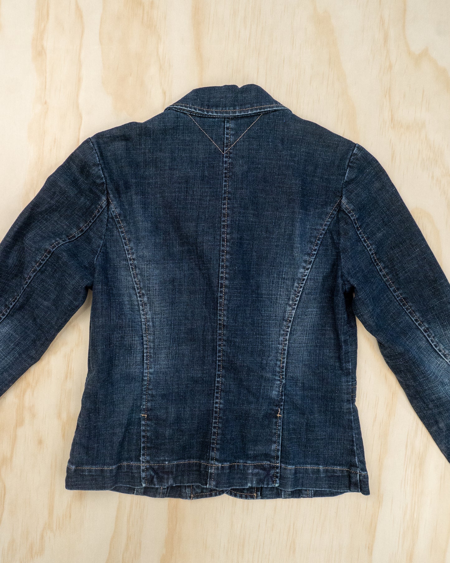 Vintage Denim Blazer Jacket - S