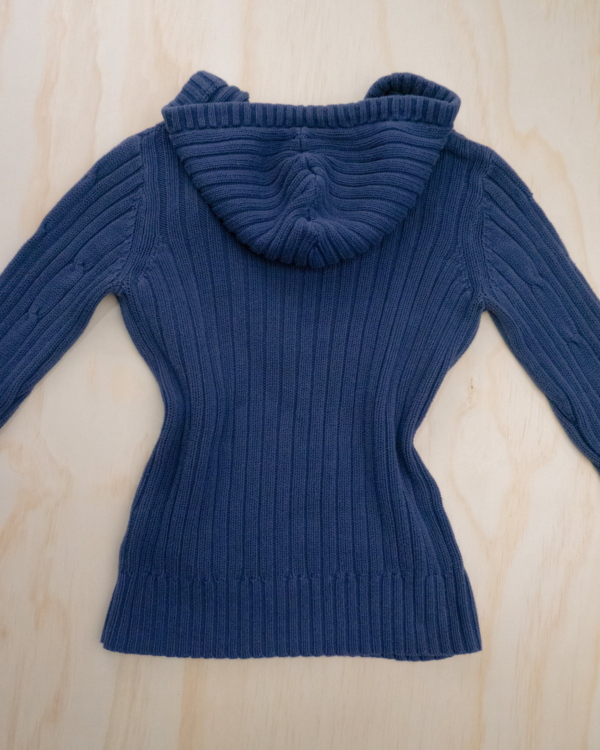 2000s Knit Hooded Sweater - S/M