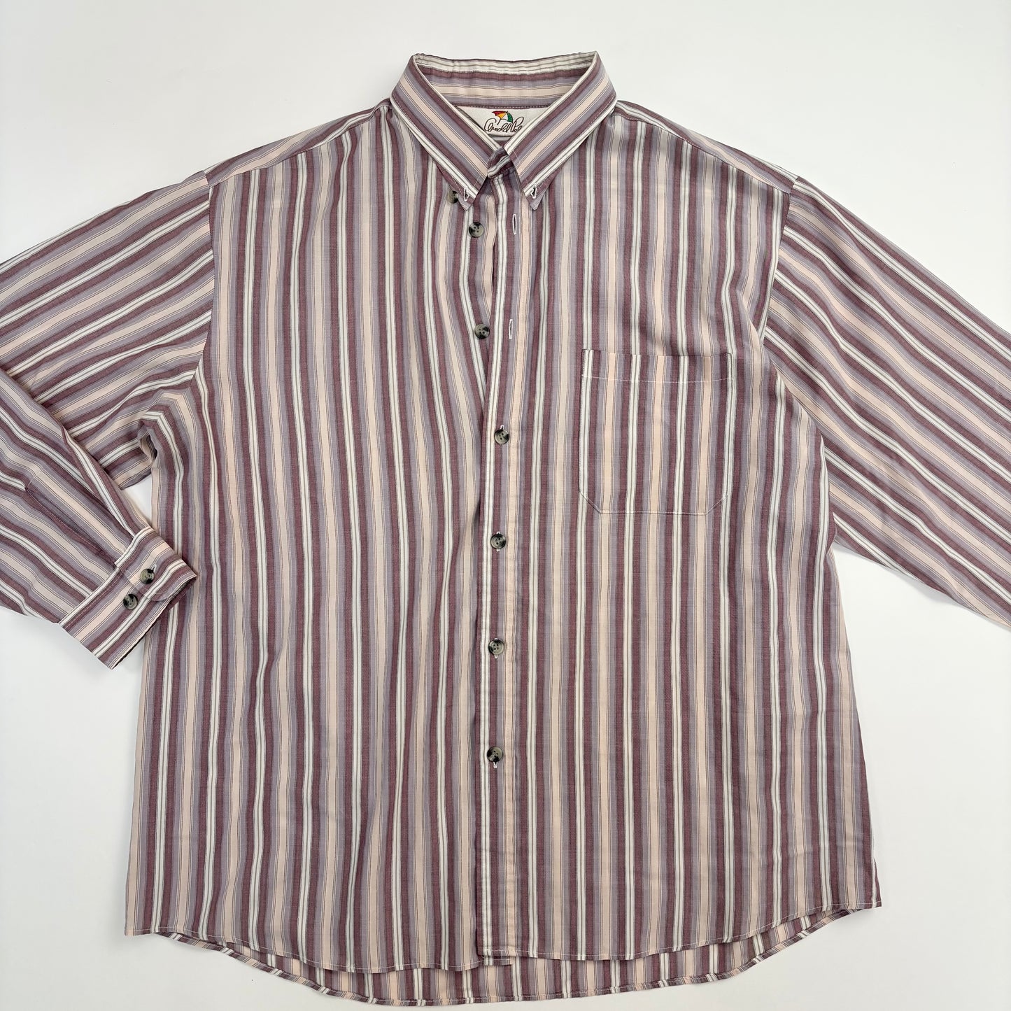 Vintage Stripe Button Up Top - M