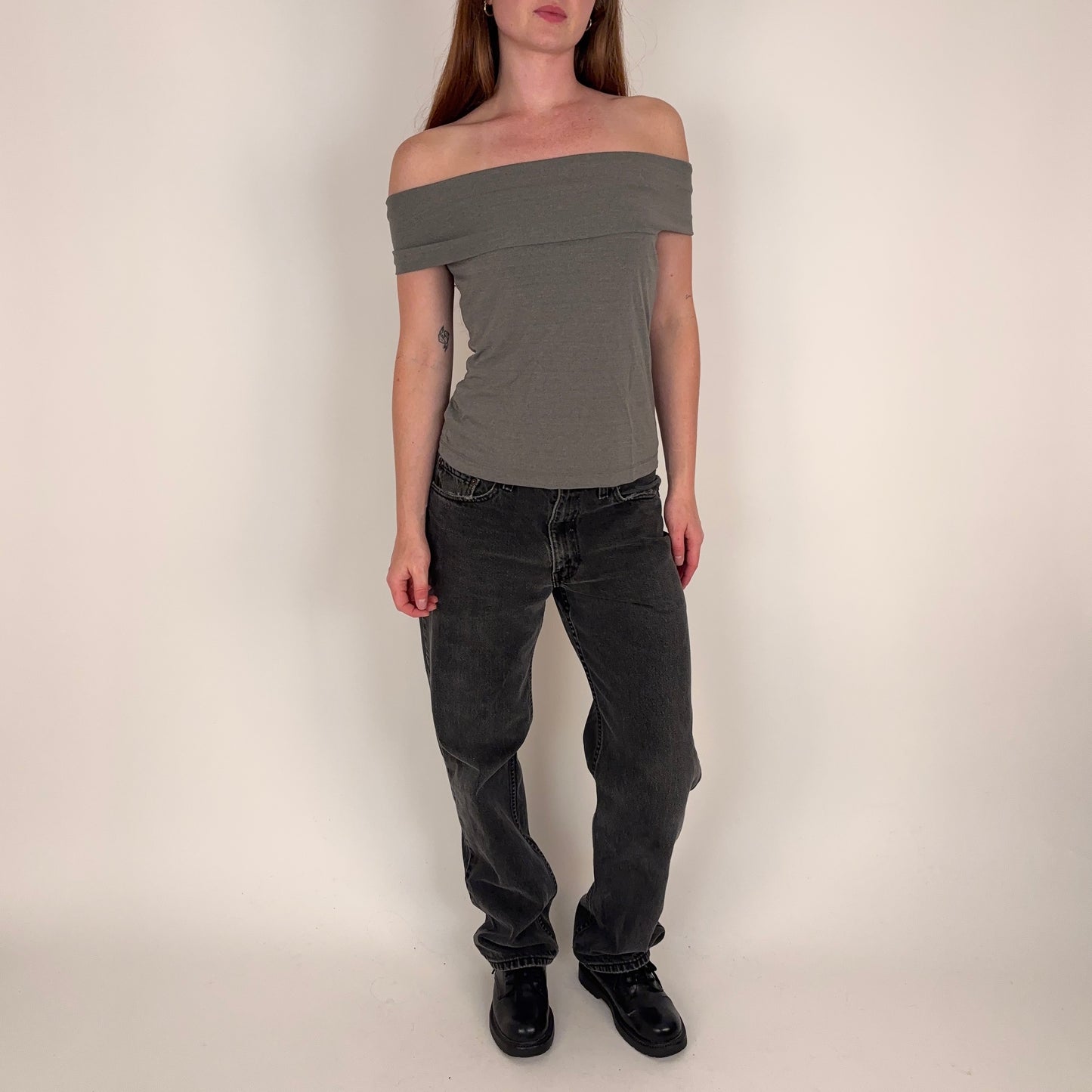 Vintage Off the Shoulder Top - M