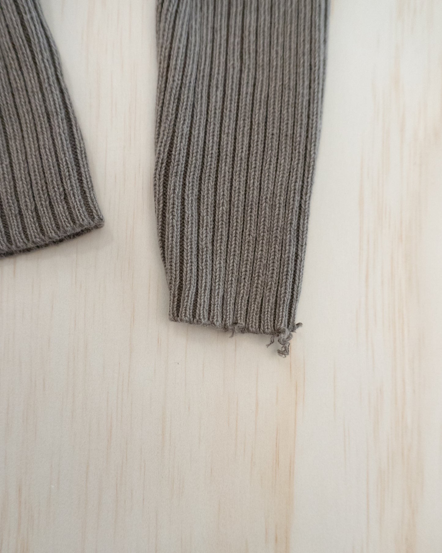 90s Cotton Thick Knit Long Sleeve - S