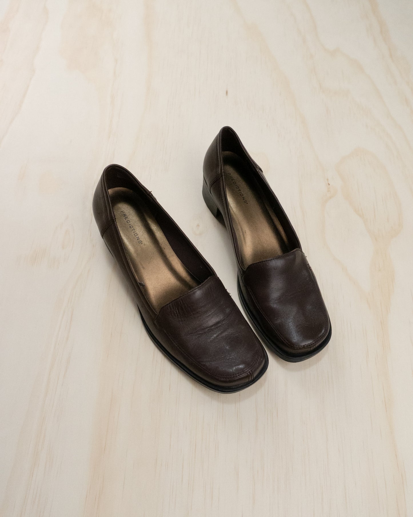 Brown Leather Loafers - 8