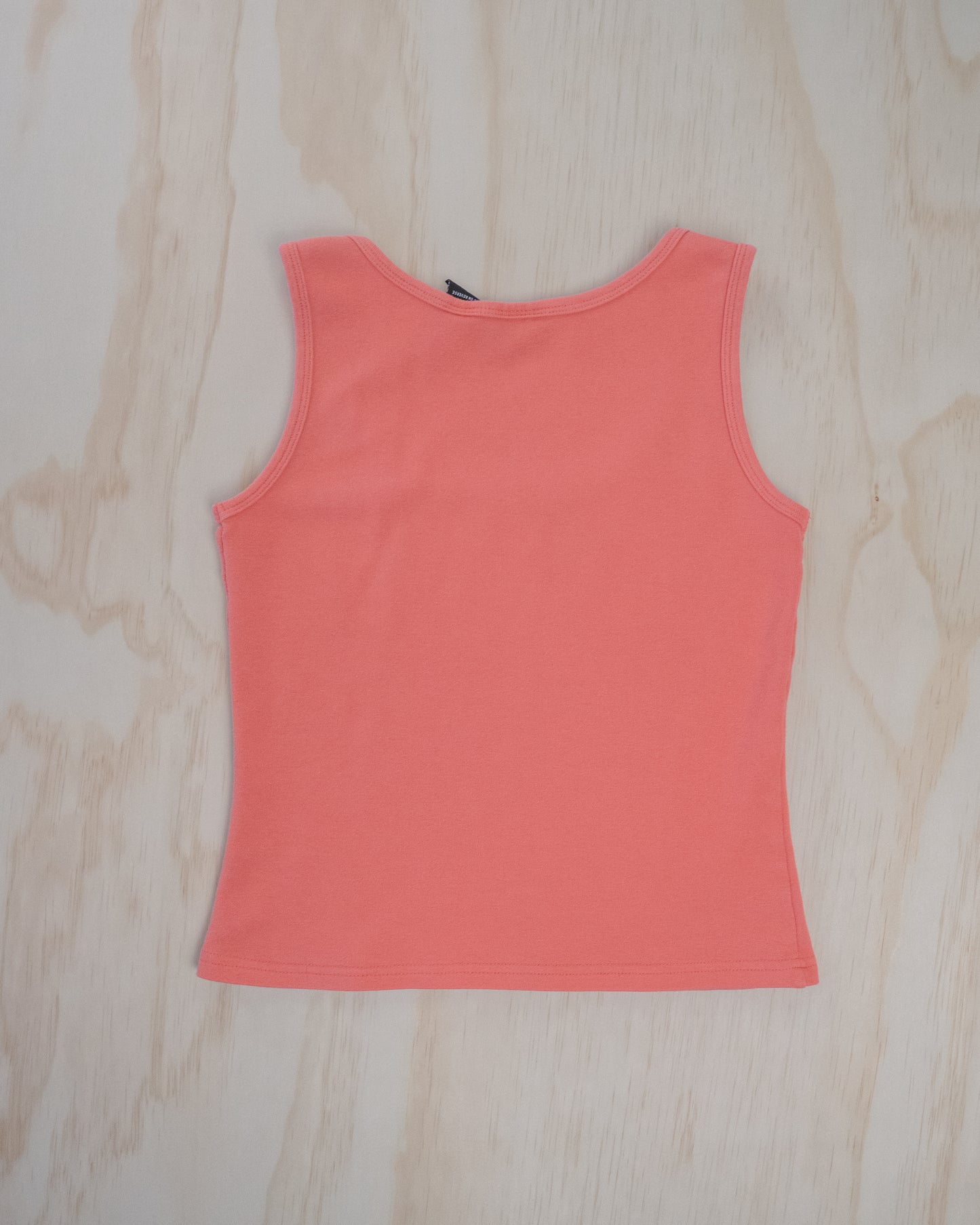 Coral Cotton Square Neck Tank - S