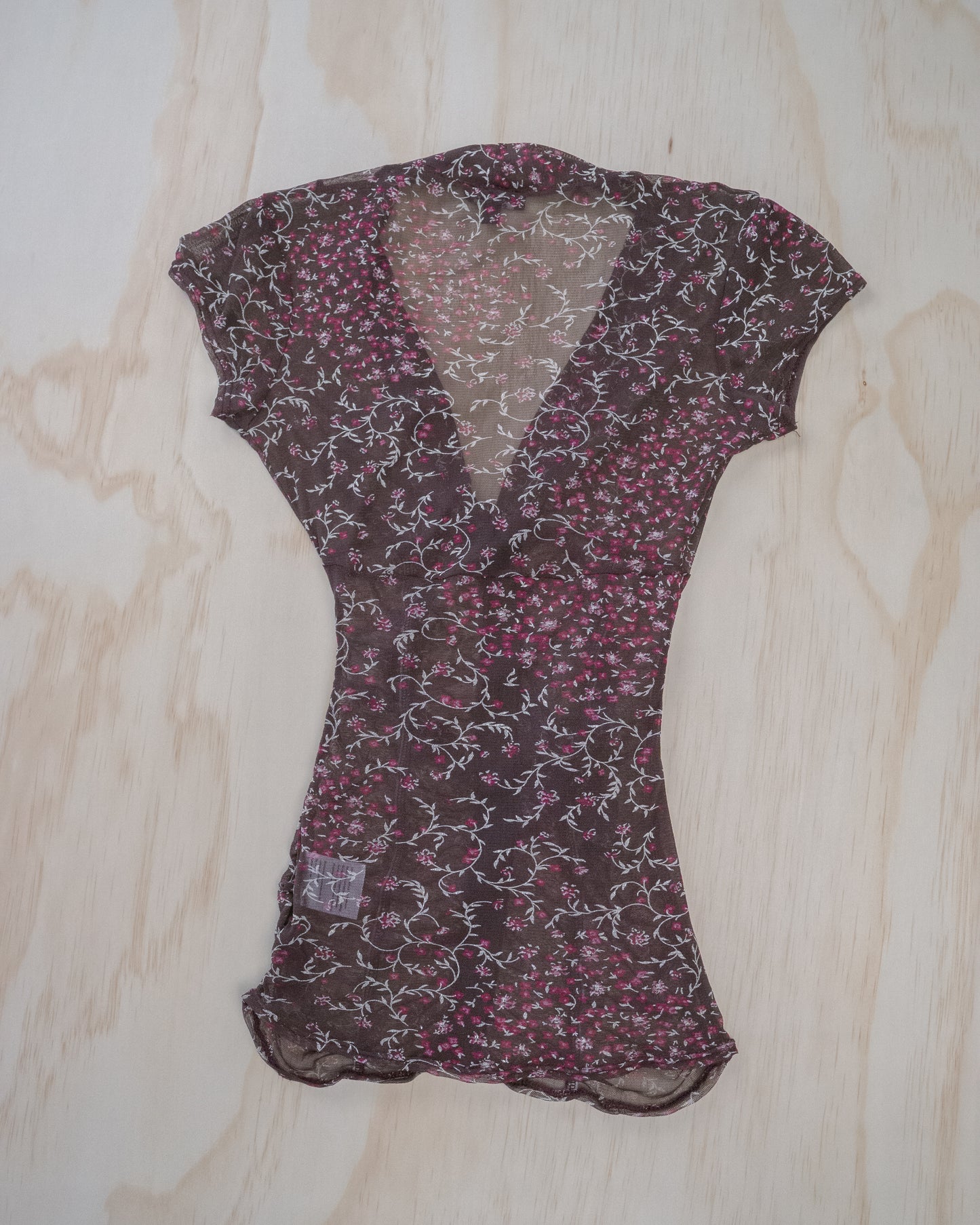 Brown Mesh Top - XXS