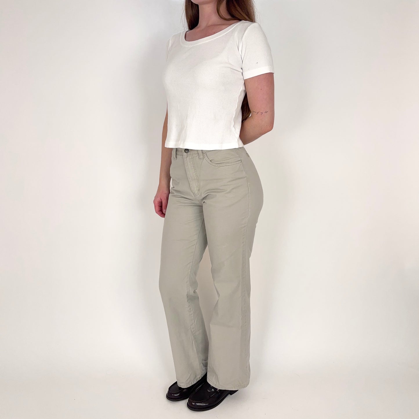 Vintage High Waisted Straight Pants - 26/27