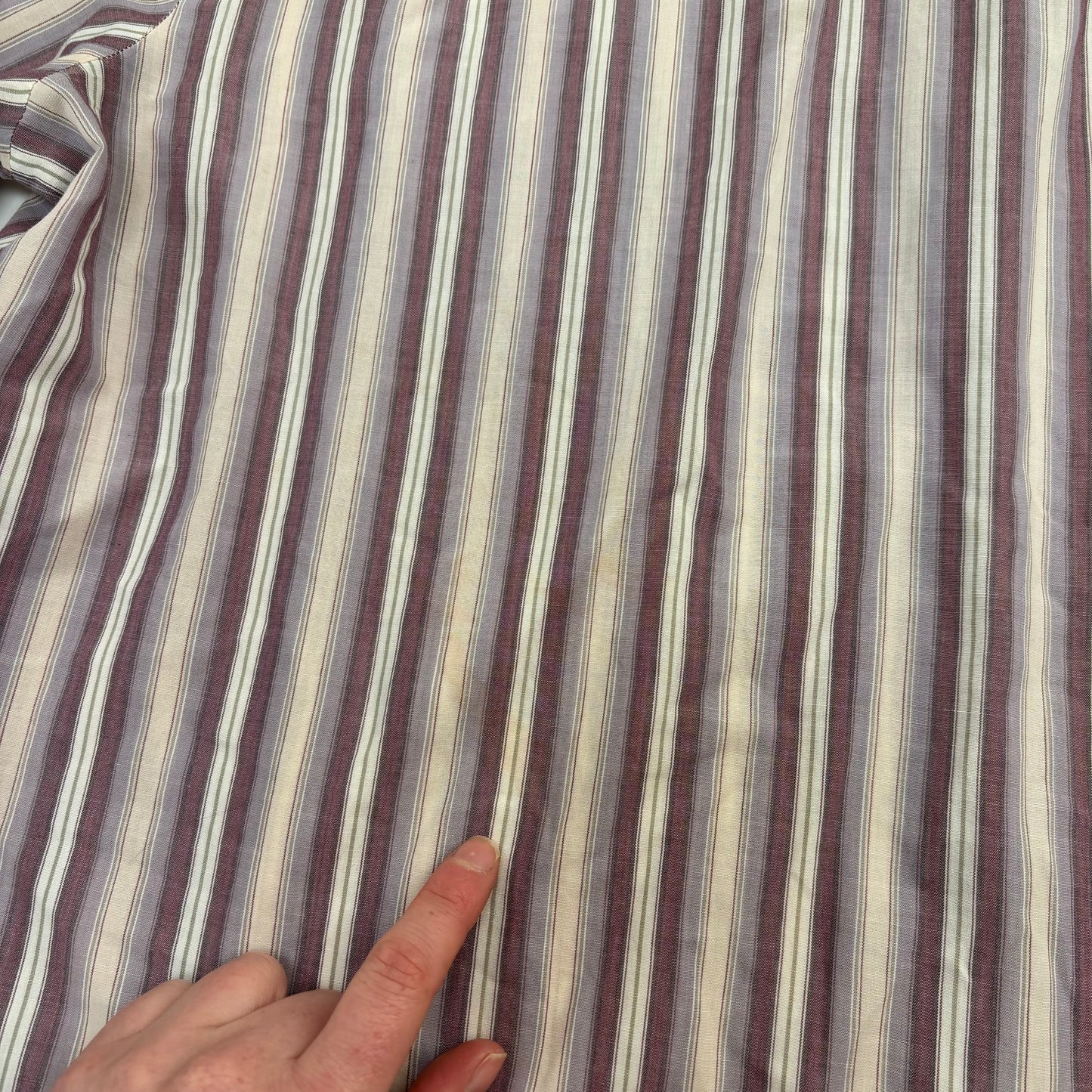 Vintage Stripe Button Up Top - M