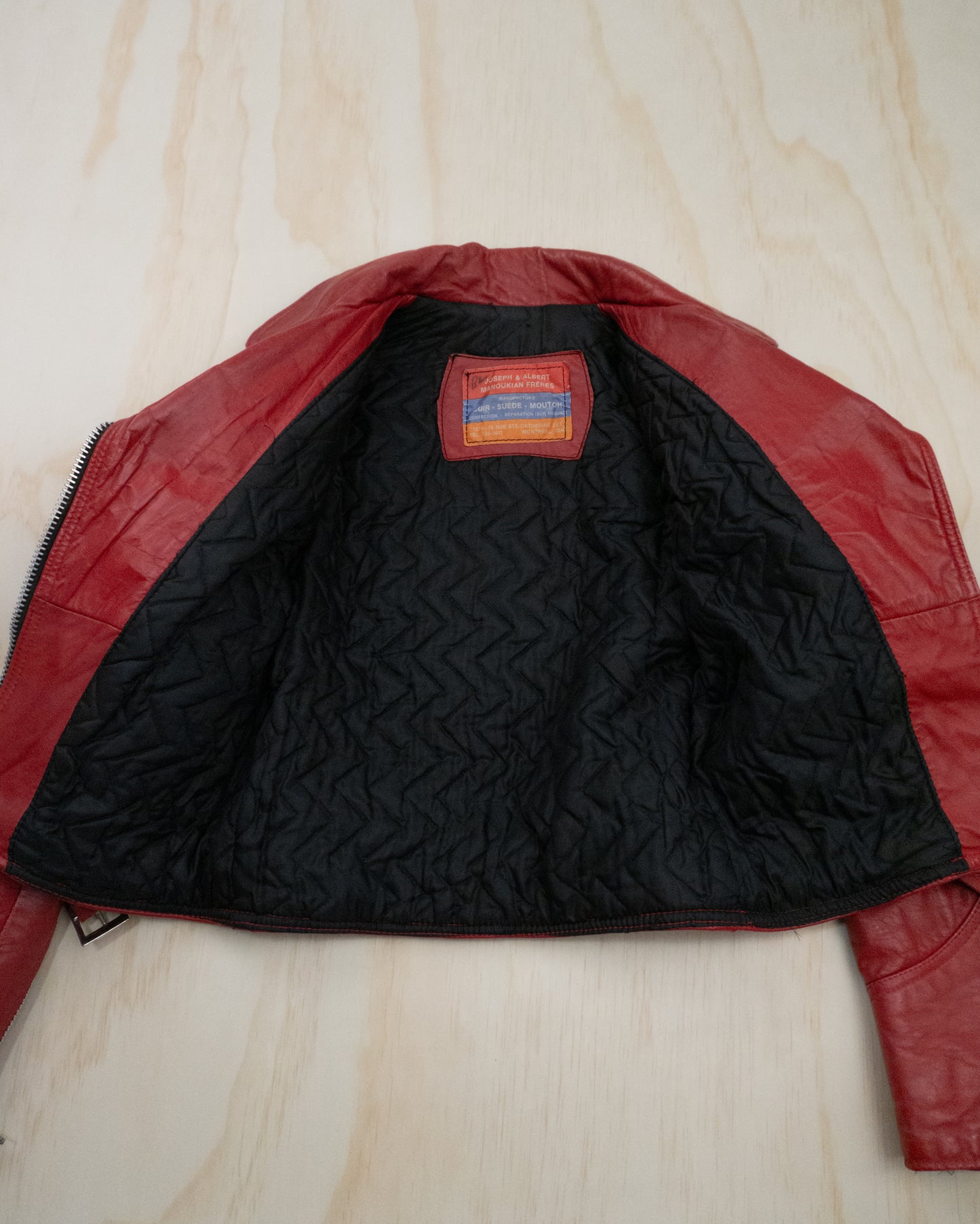 Vintage French Leather Jacket - XS