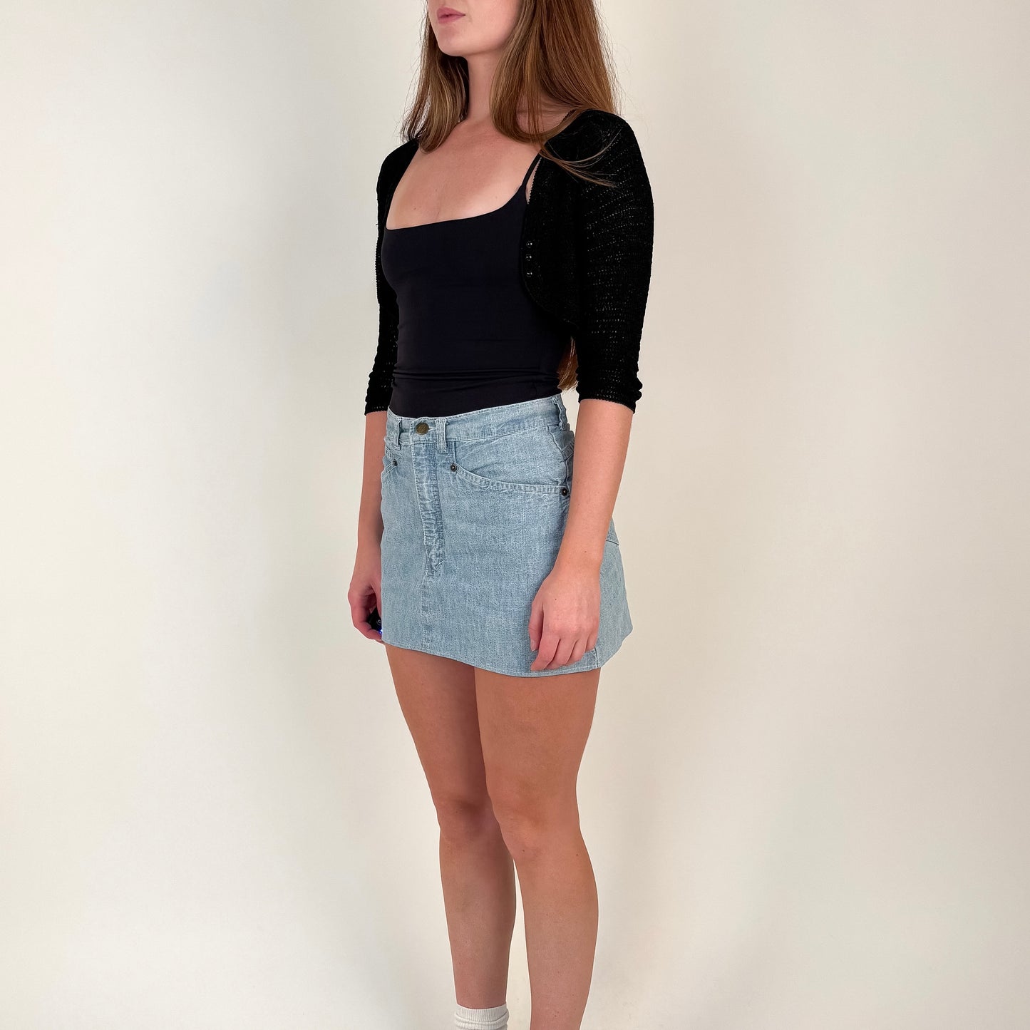 Vintage Quater Sleeve Bolero Cardigan - XS
