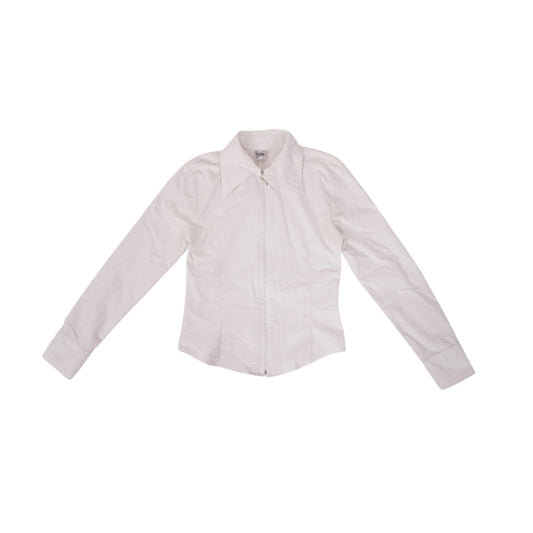 90s Zip Up Blouse - S