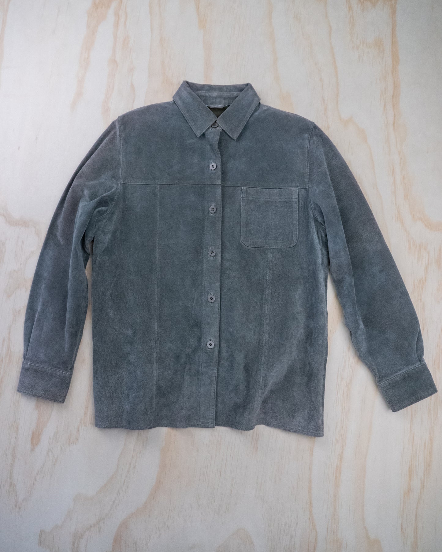 Vintage Suede Leather Button Up - S/M