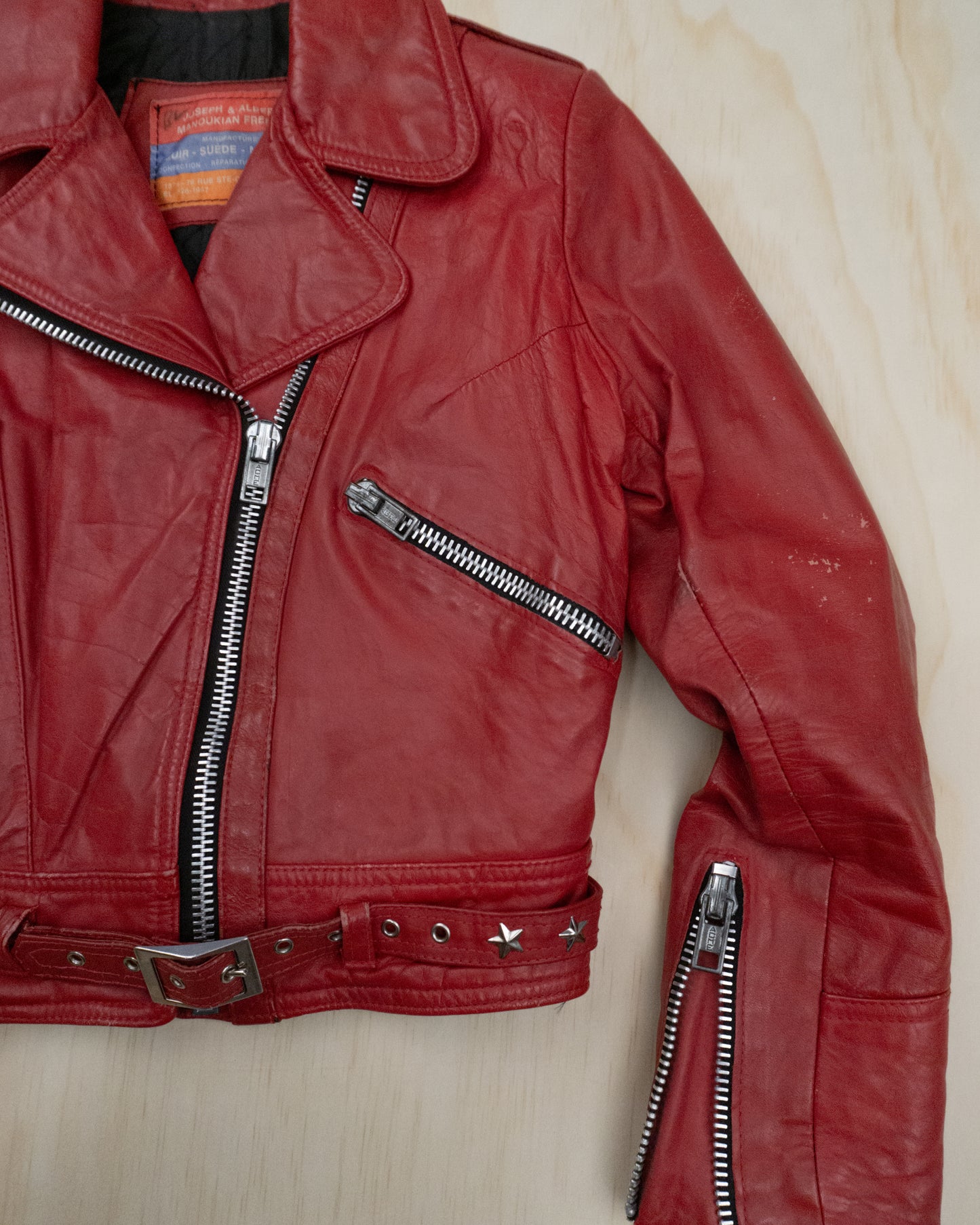 Vintage French Leather Jacket - XS