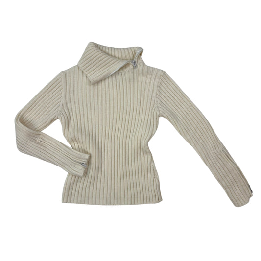 90s Thick Knit Cream Sweater - S