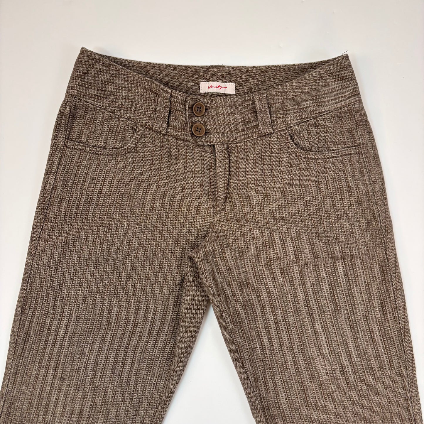 2000s Cotton Stripe Pants - 26/27