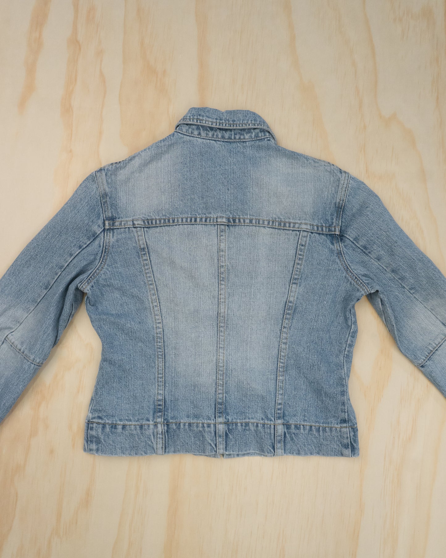Vintage Zip Up Denim Jacket - S/M