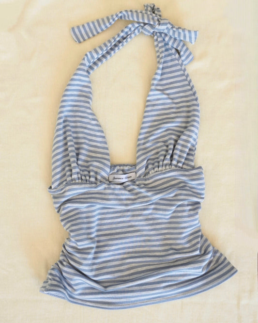 Bamboo Halter - Jeanie Stripe
