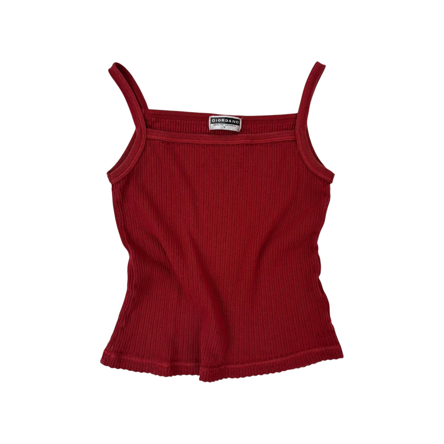 Vintage Ribbed Red Tank - XS/S