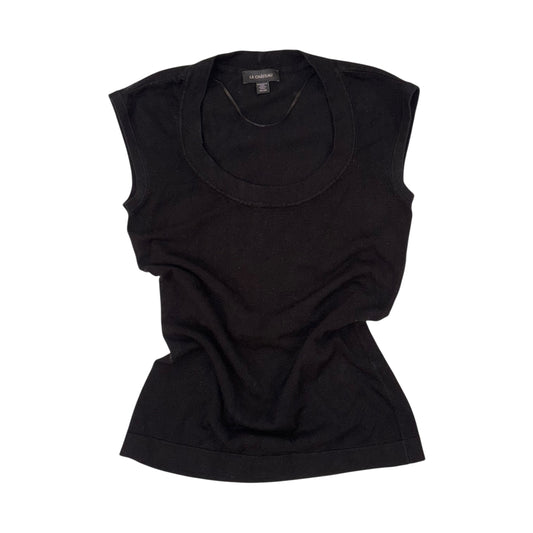 2000s Black Scoop Neck Top - XS