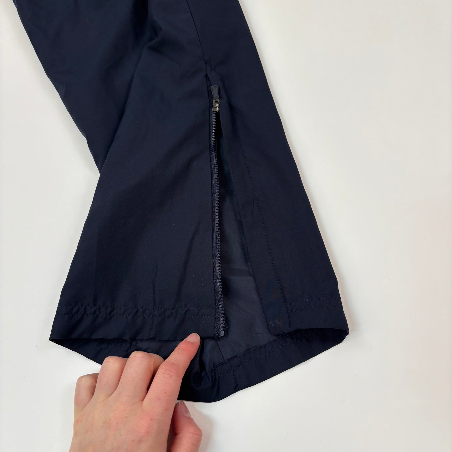 90s Adidas Navy Blue Baggy Track Pants - M