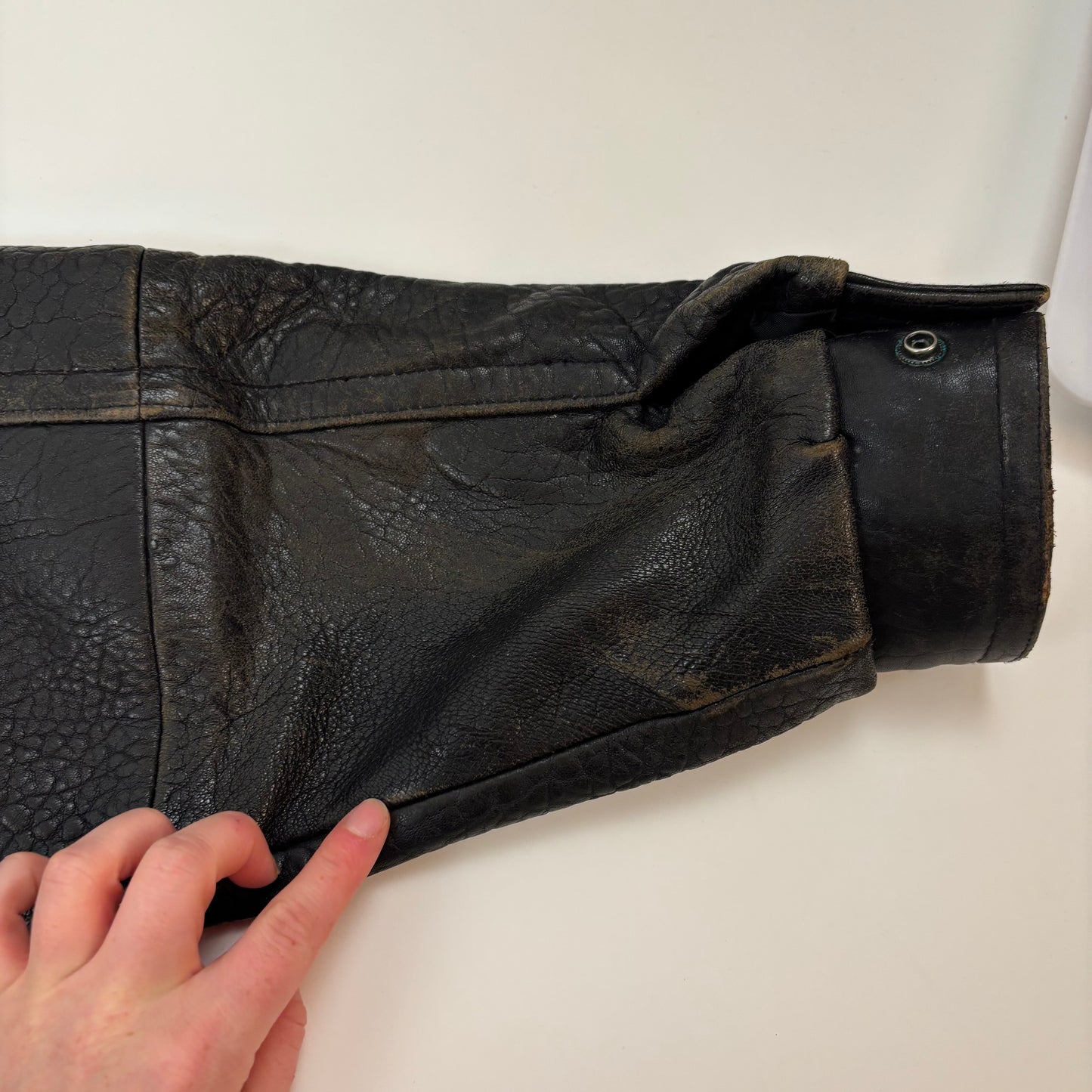Vintage Pebble Leather Jacket - S/L