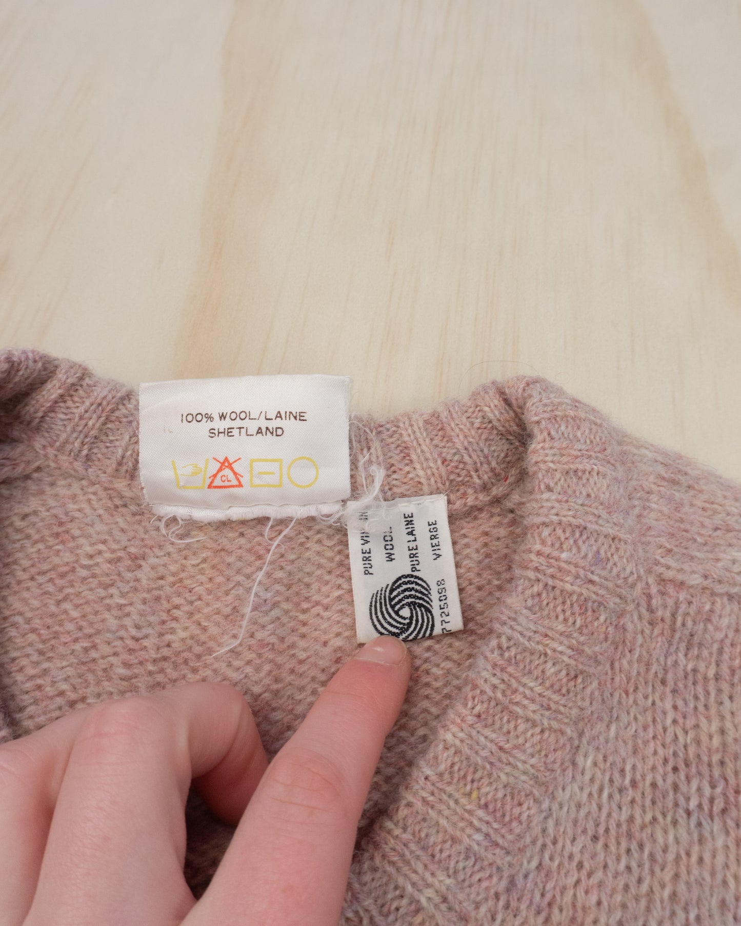 Vintage Multi Colour Wool Sweater - S