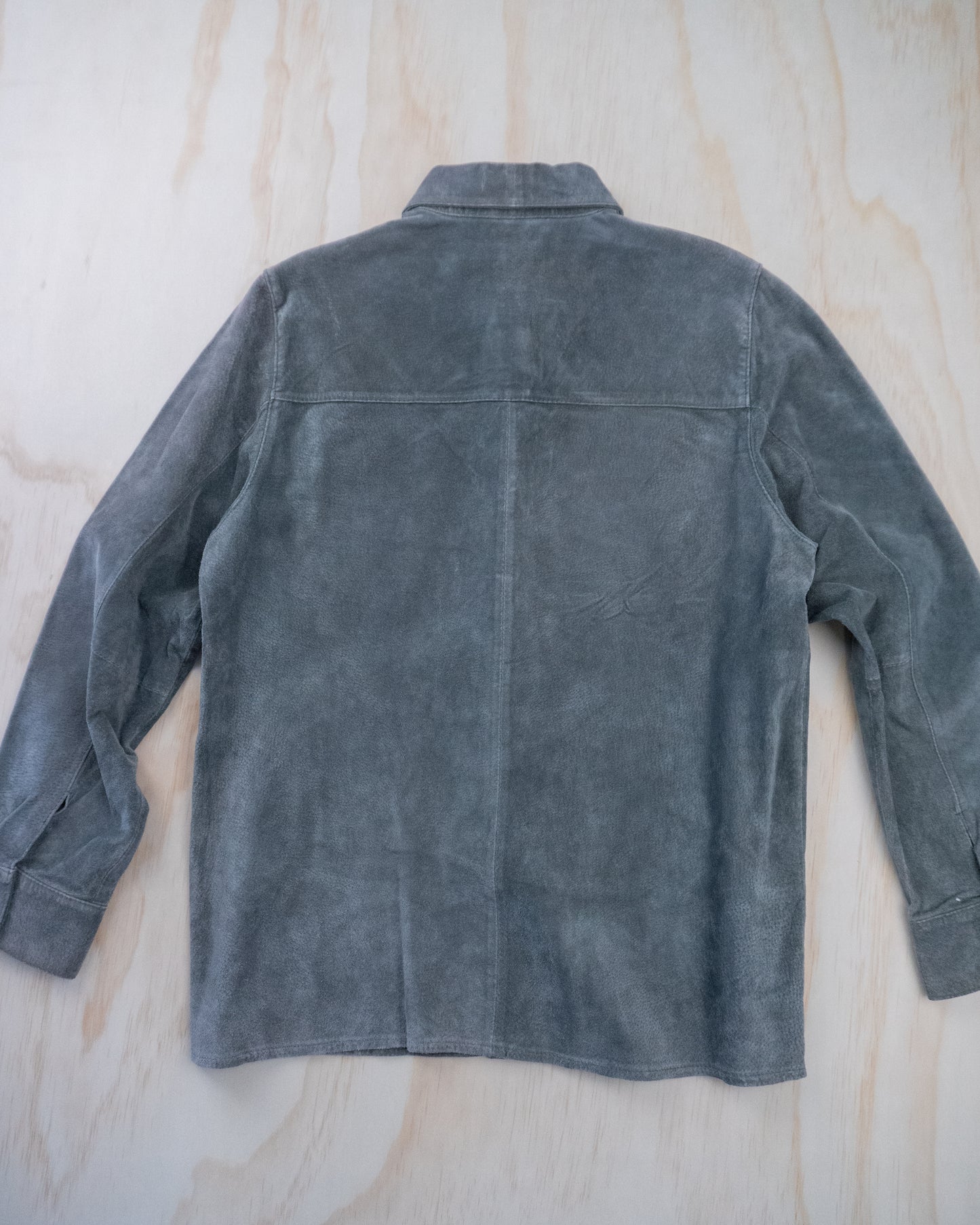 Vintage Suede Leather Button Up - S/M
