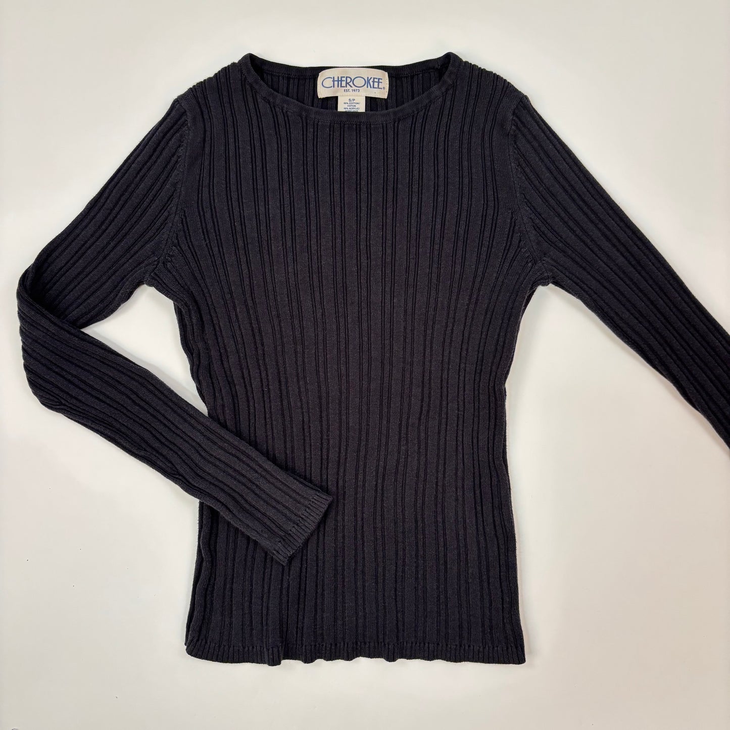 Vintage Ribbed Long Sleeve - S