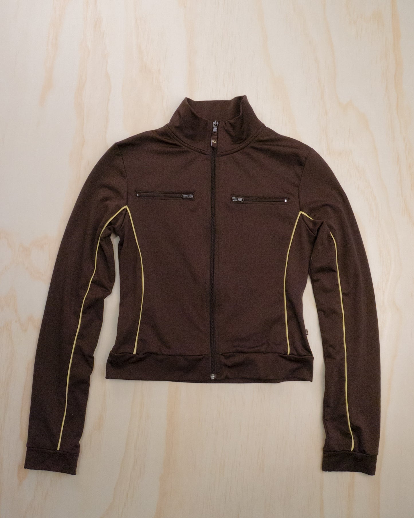 2000s Brown Zip Up - S/M