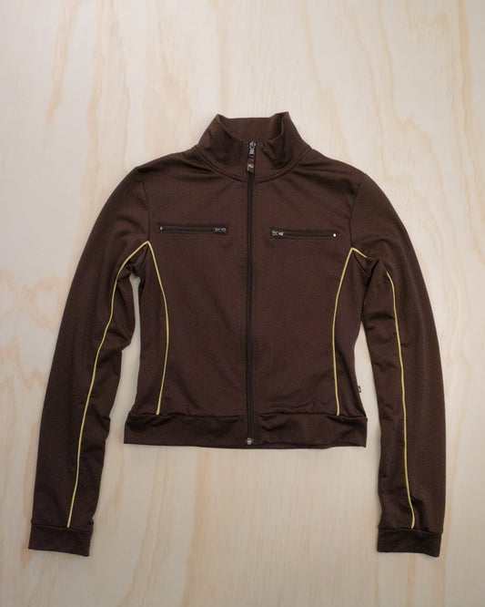 2000s Brown Zip Up - S/M