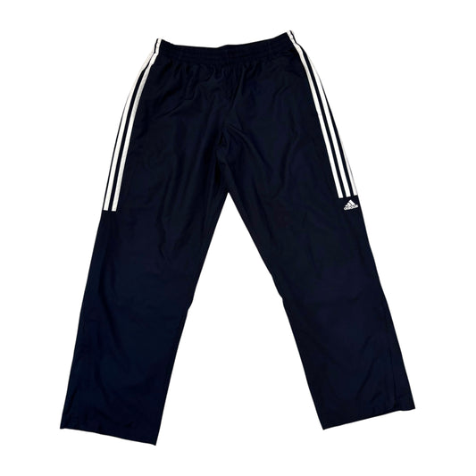 90s Adidas Navy Blue Baggy Track Pants - M