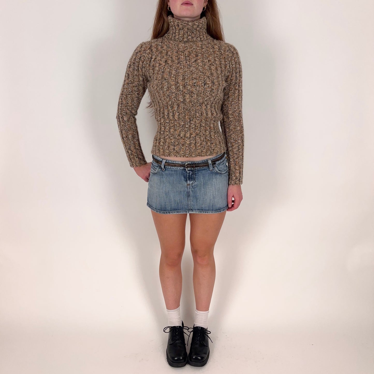 Vintage Denim Mini Skirt - 28