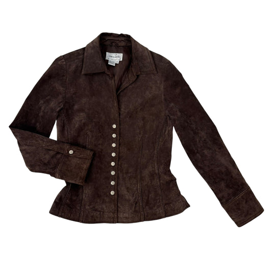Vintage Brown Suede Jacket - S