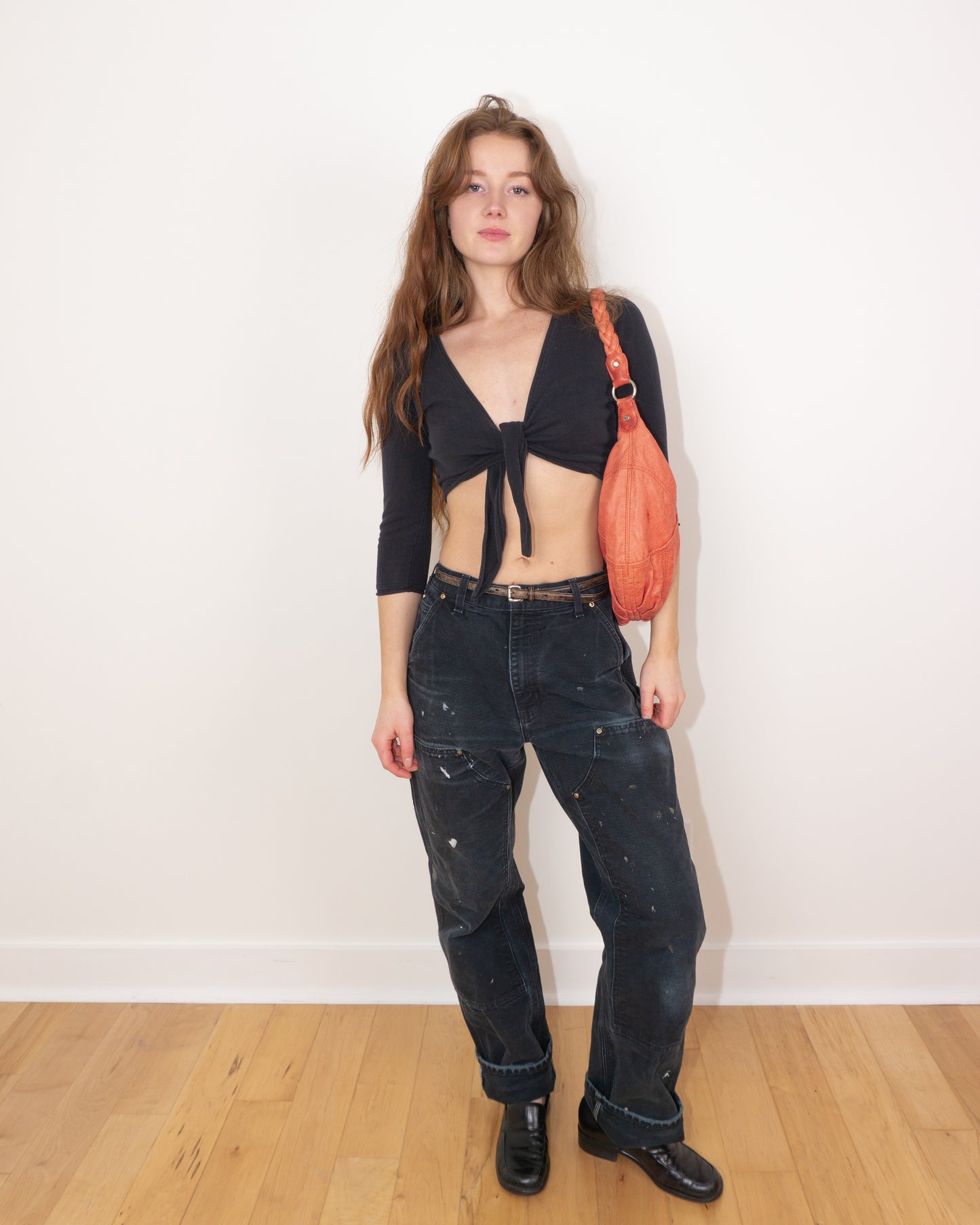 Silk & Cotton Wrap Top - S