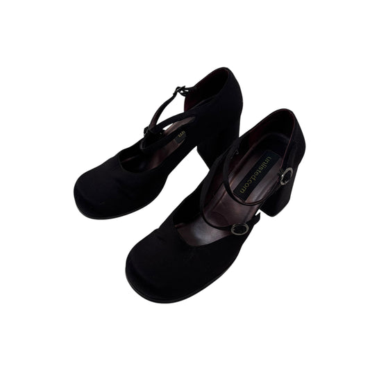 Unlisted Black Satin Heels - 9