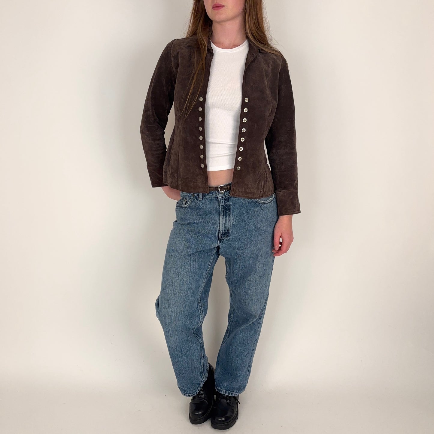 Vintage Brown Suede Jacket - S