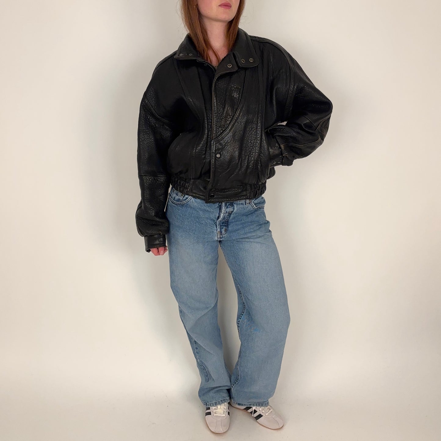 Vintage Pebble Leather Jacket - S/L