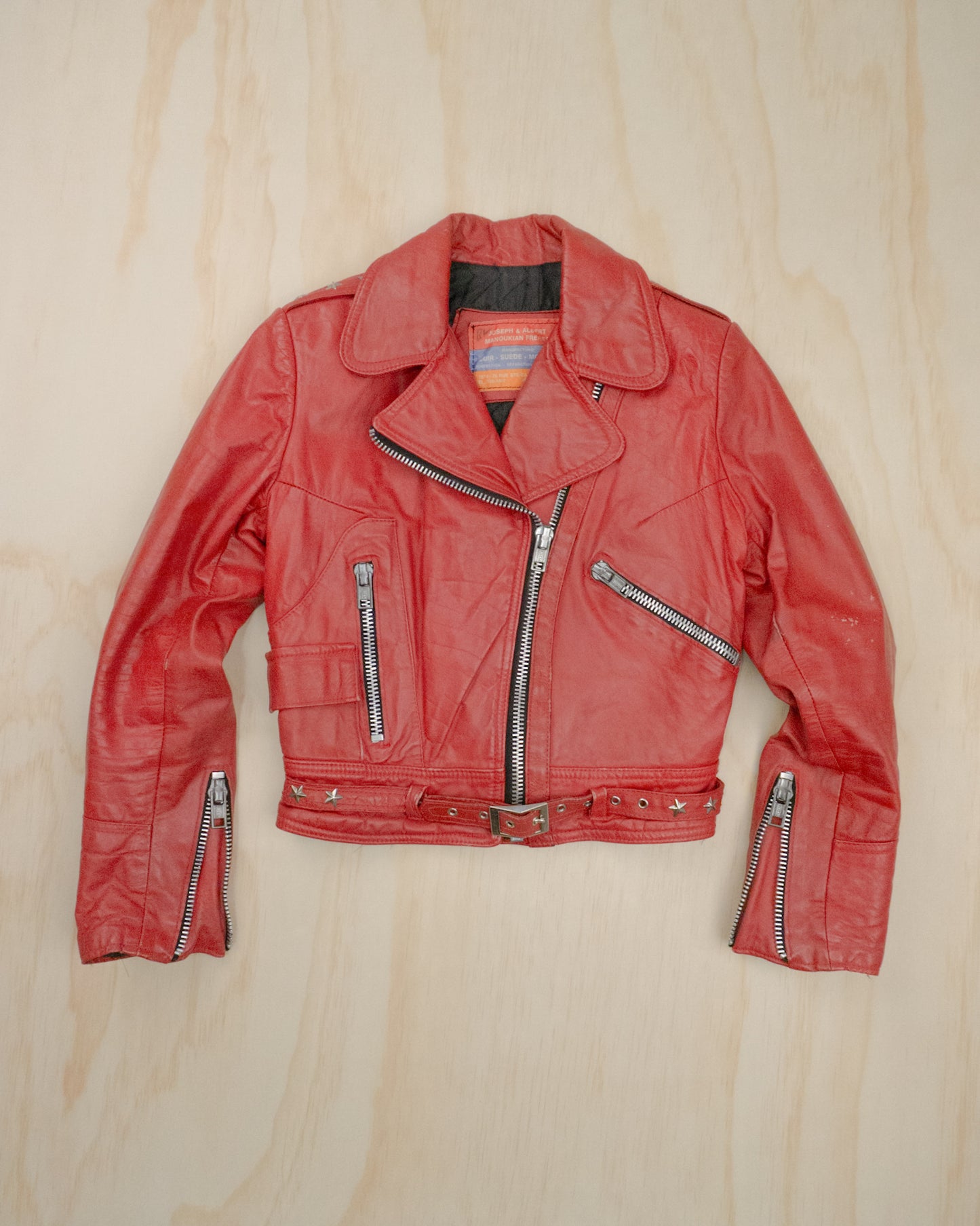 Vintage French Leather Jacket - XS