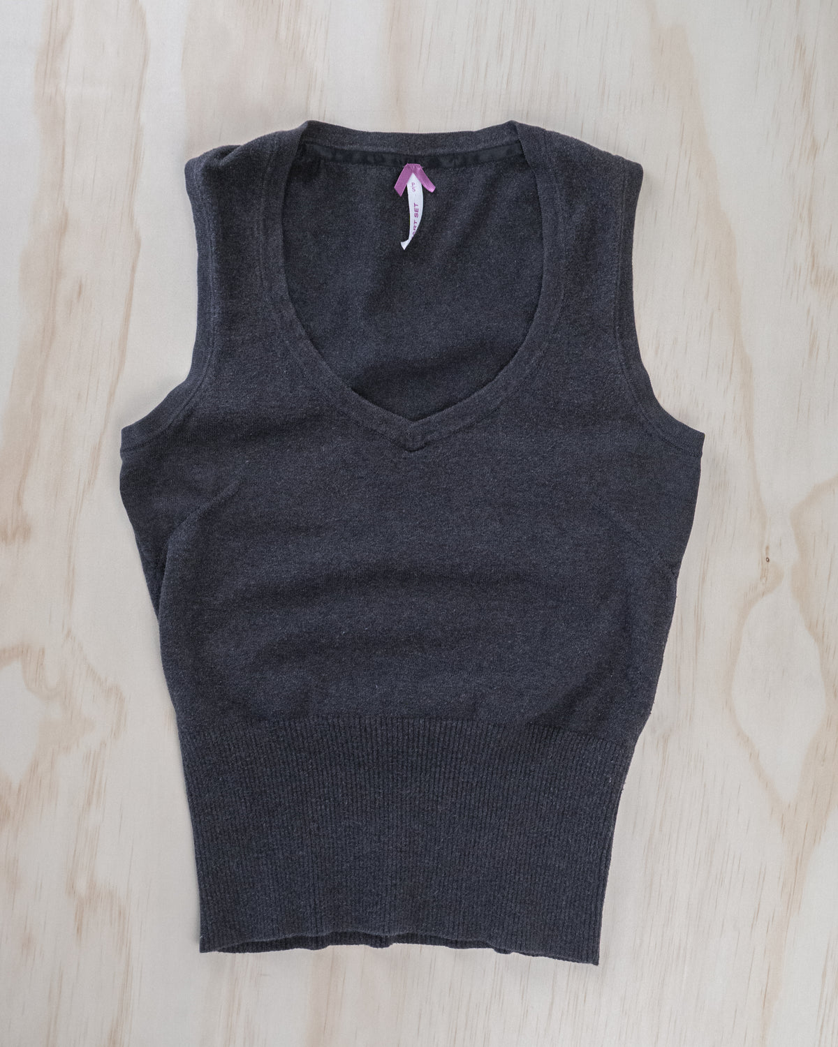 Smart Set Grey Knit Top - S