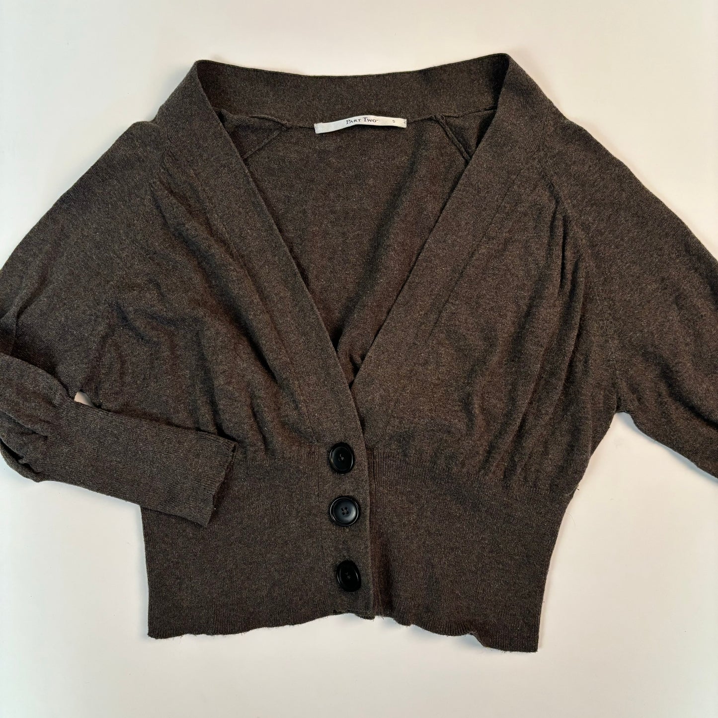 Vintage Quarter Sleeve Cardigan - S