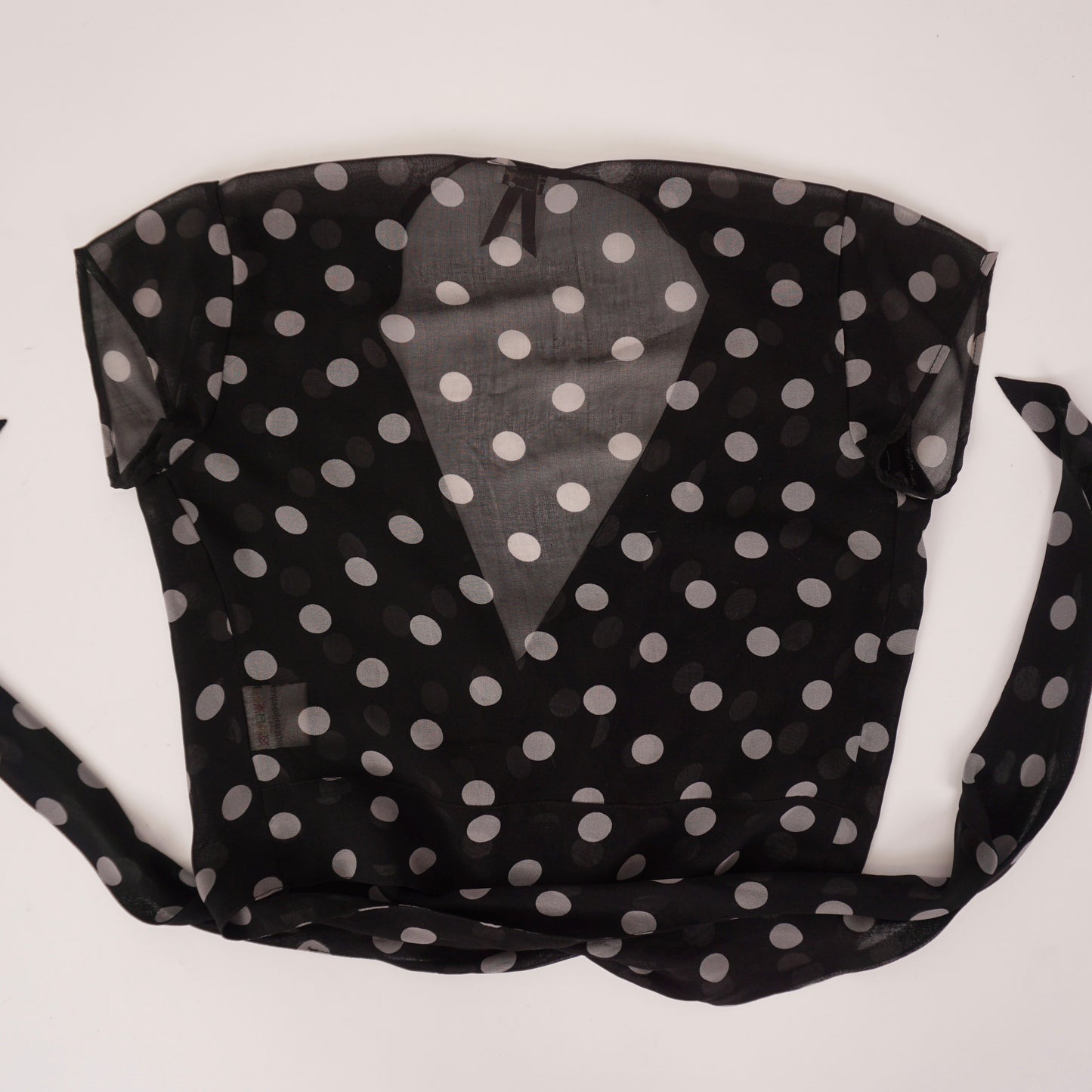 Vintage Polka Dot Dynamite Wrap Top - XS