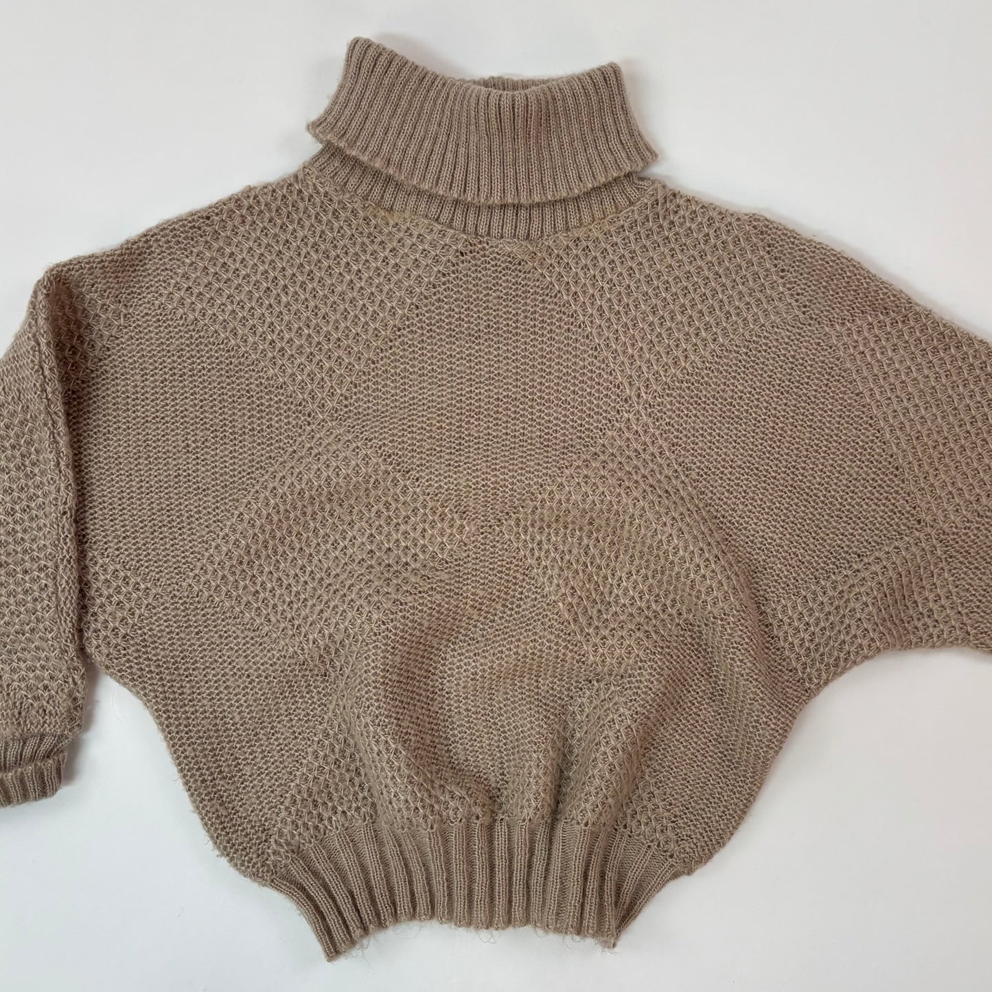 Vintage Quarter Sleeve Turtleneck - S
