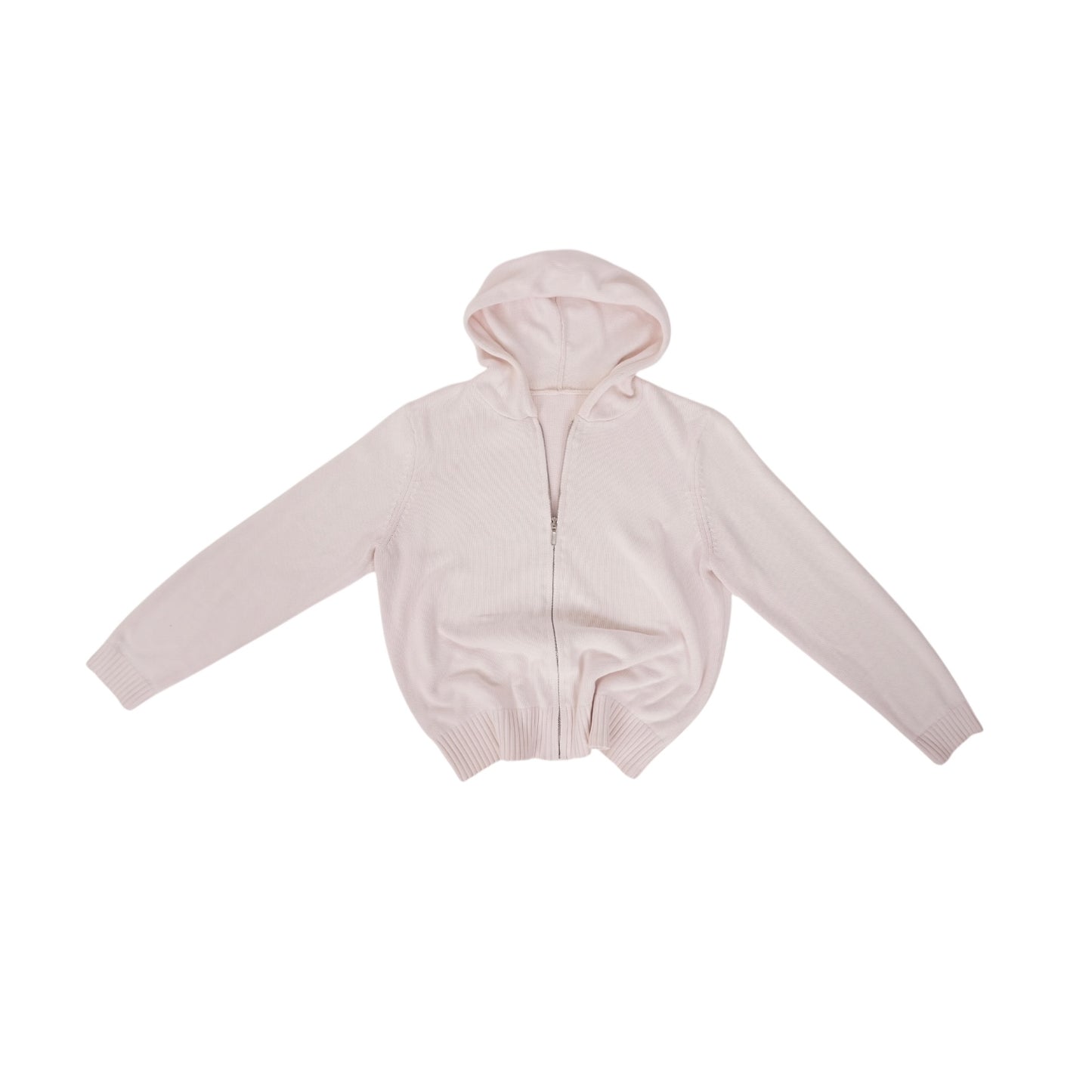 Vintage Baby Pink Knit Zip - S/M