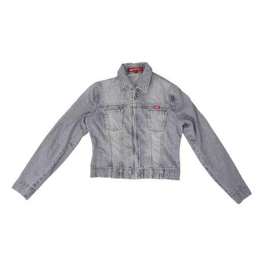 Vintage Zip Up Denim Jacket - S/M