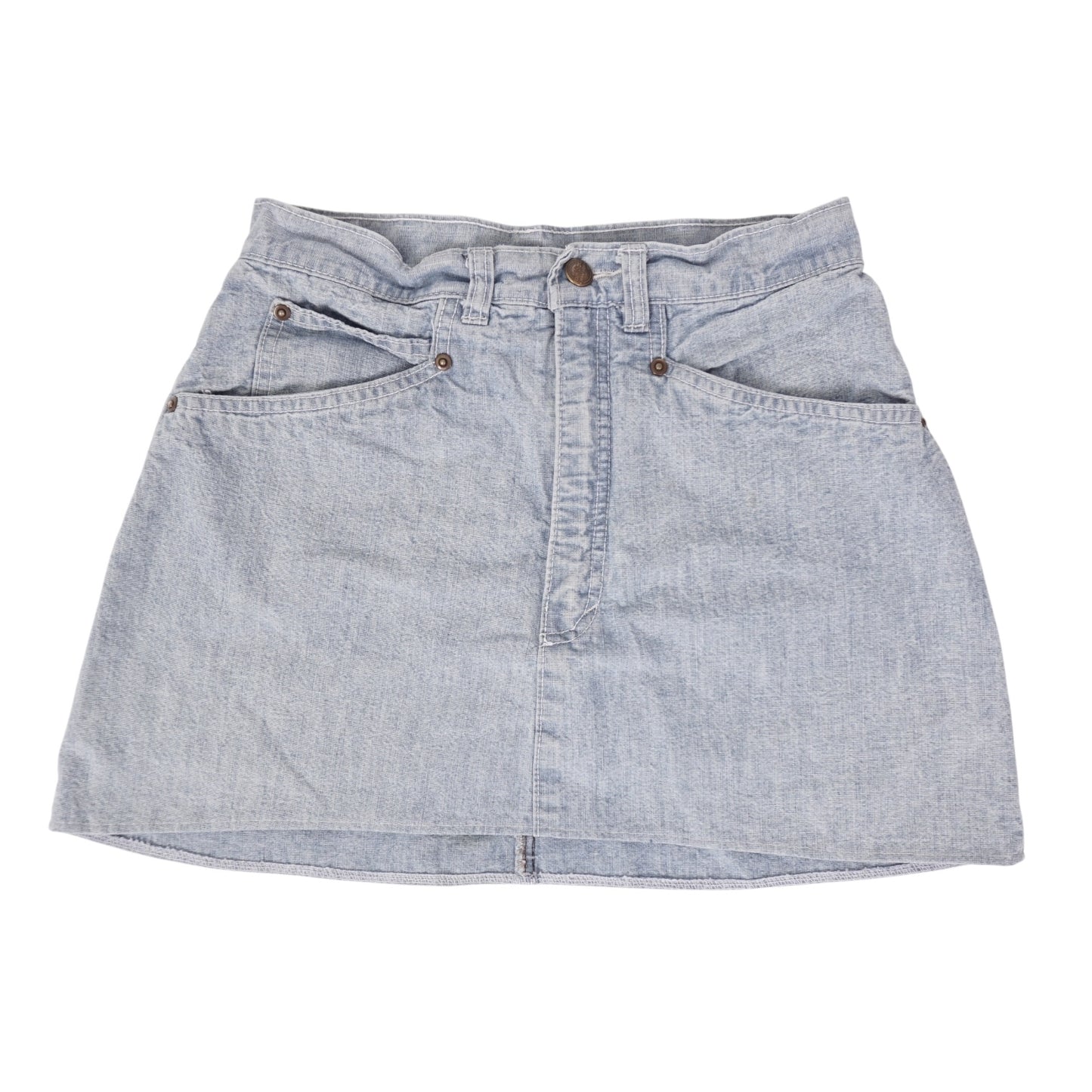 Vintage Light Denim Mini Skirt - 26