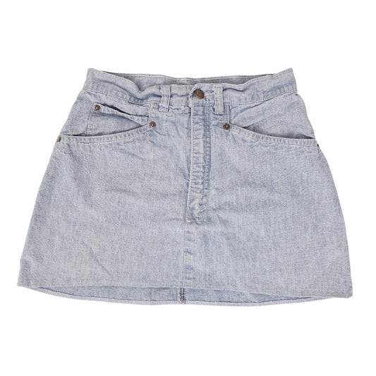Vintage Light Denim Mini Skirt - 26