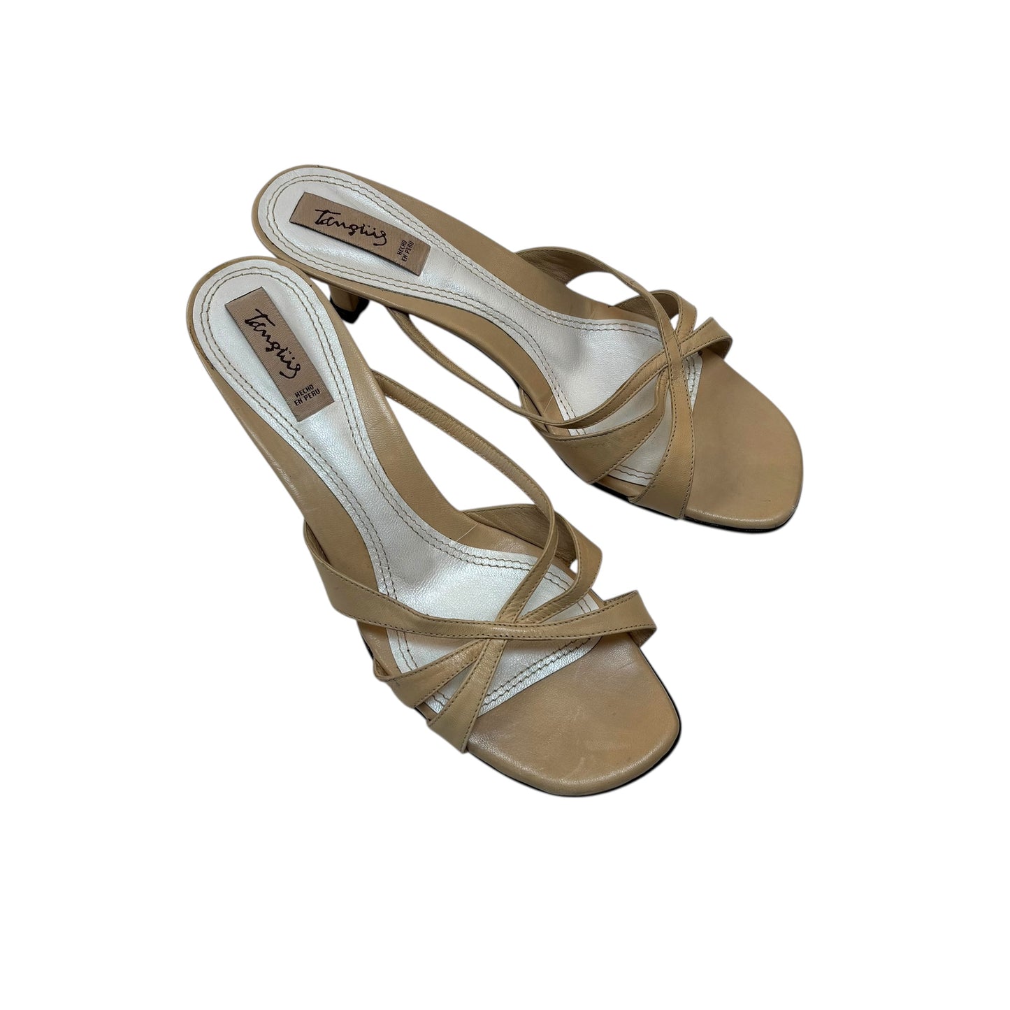 Vintage Square Toe Kitten Heels - 7.5/8